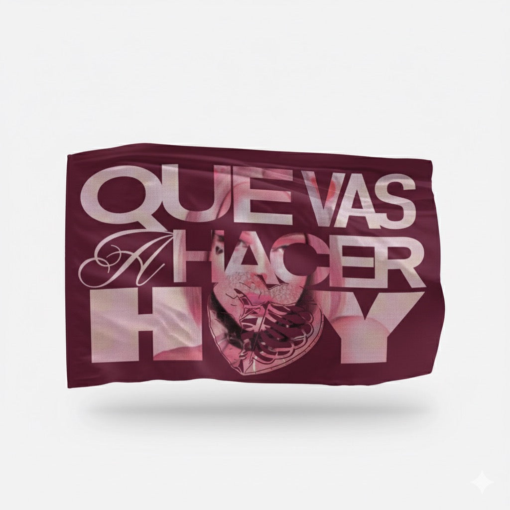 Bandera “Que vas a hacer hoy” | Fan Flag Oficial