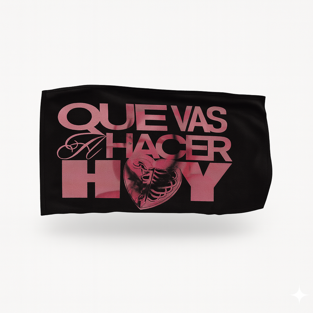 Bandera “Que vas a hacer hoy” Black | Fan Flag Oficial