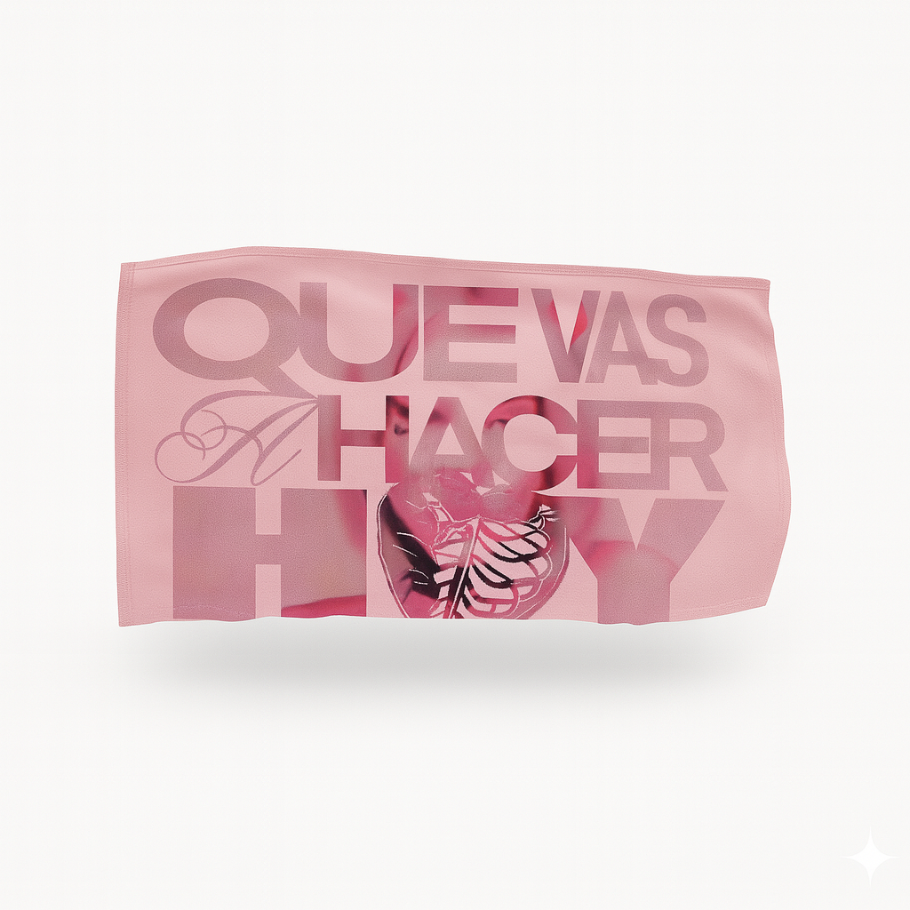 Bandera “Que vas a hacer hoy” Pink | Fan Flag Oficial